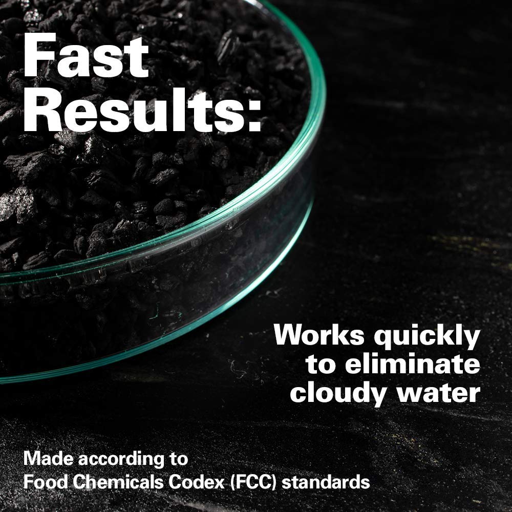Kolar Labs Crystal Cal carbon improves aquarium water clarity overnight.
