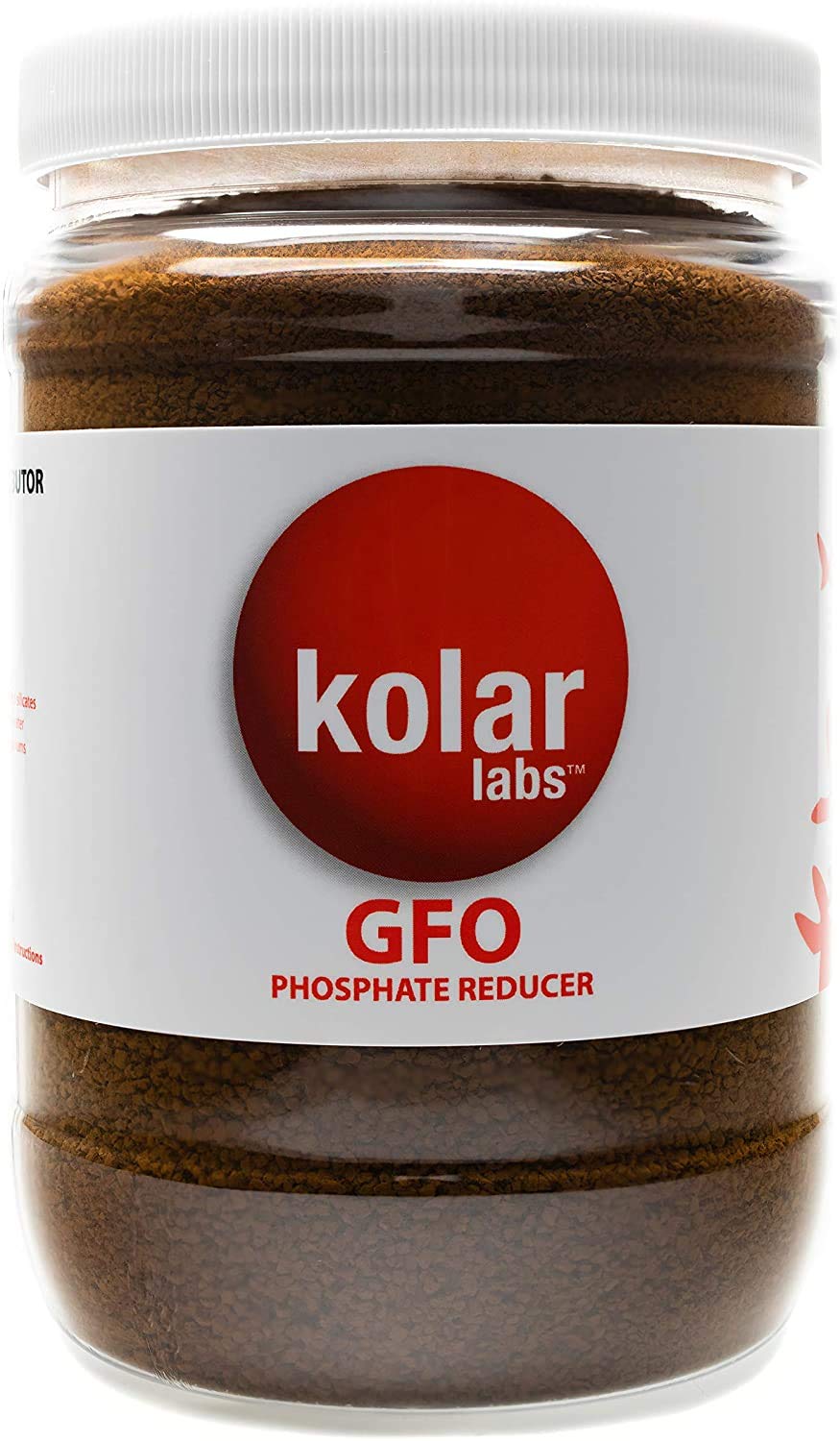 Kolar Labs GFO Bayoxide E33 bottle ready for phosphate removal in aquariums.