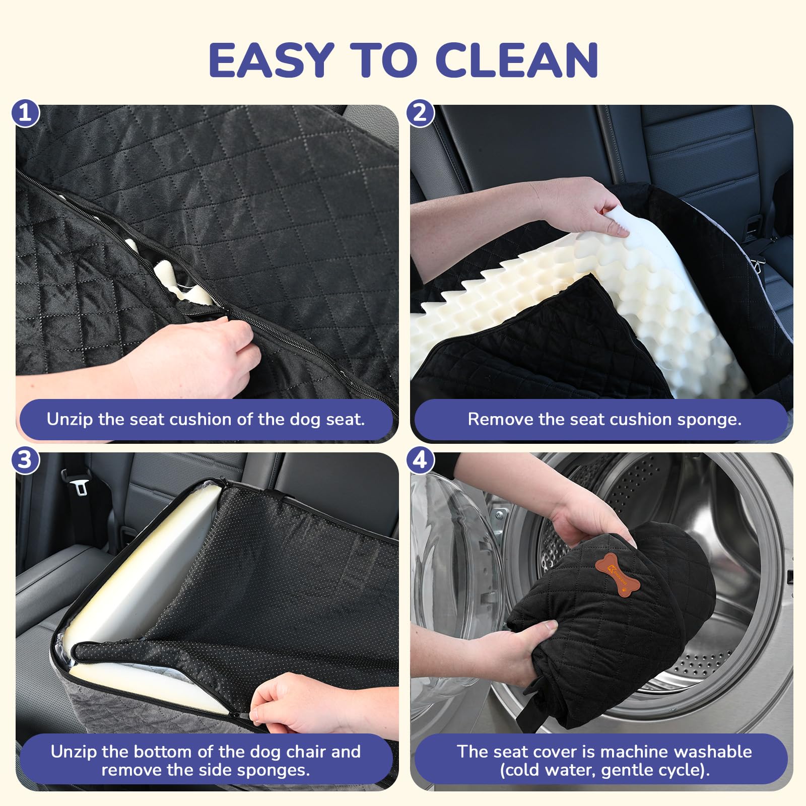 Konduone raised side bolster increases sense of security during rides