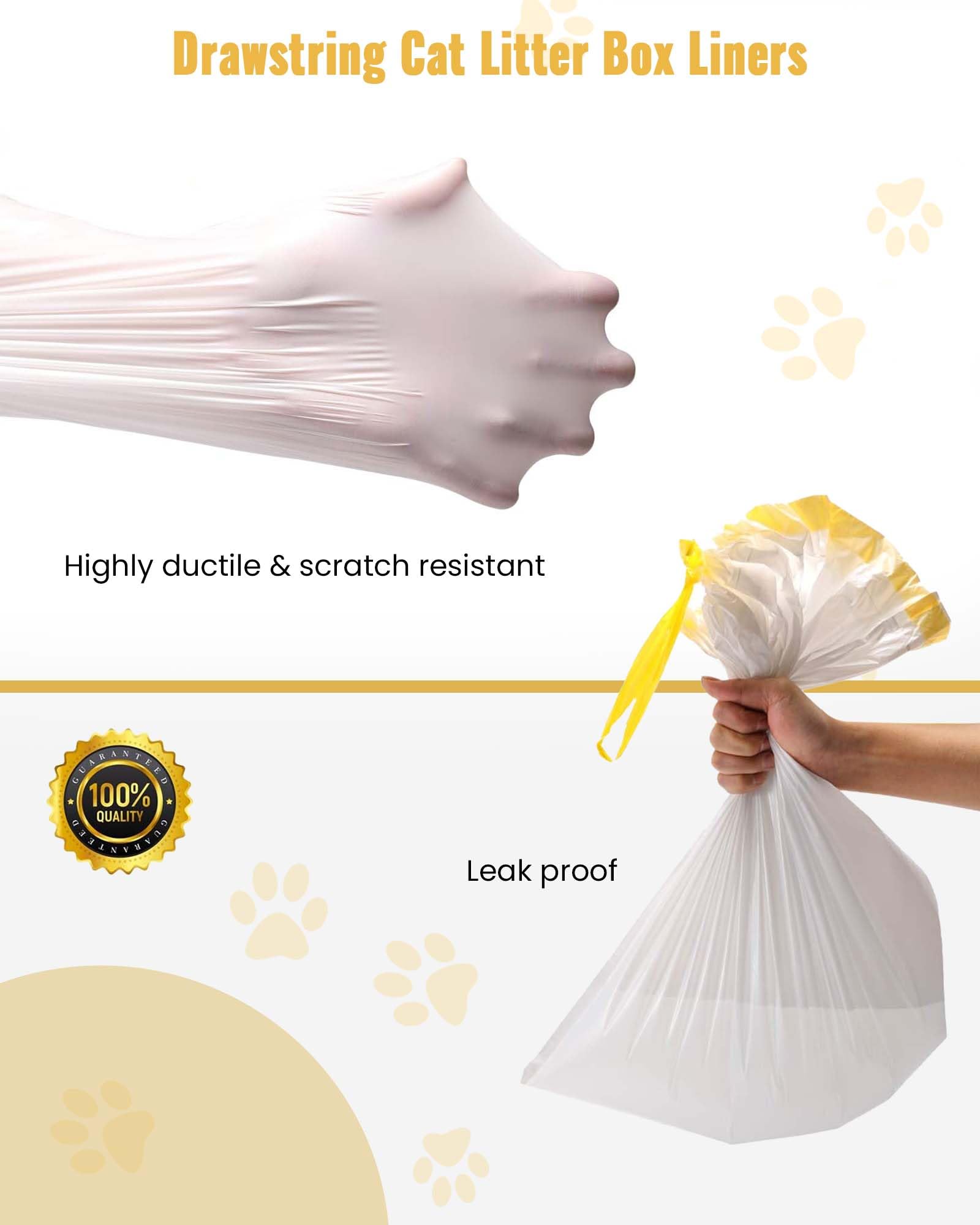 KONE drawstring litter bags simplify removal for quick, mess-free cleanup.