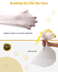 KONE drawstring litter bags simplify removal for quick, mess-free cleanup.