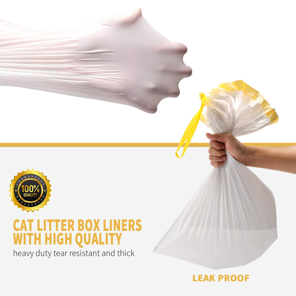 KONE jumbo 36x18 inch liners fit most litter boxes for easy setup.