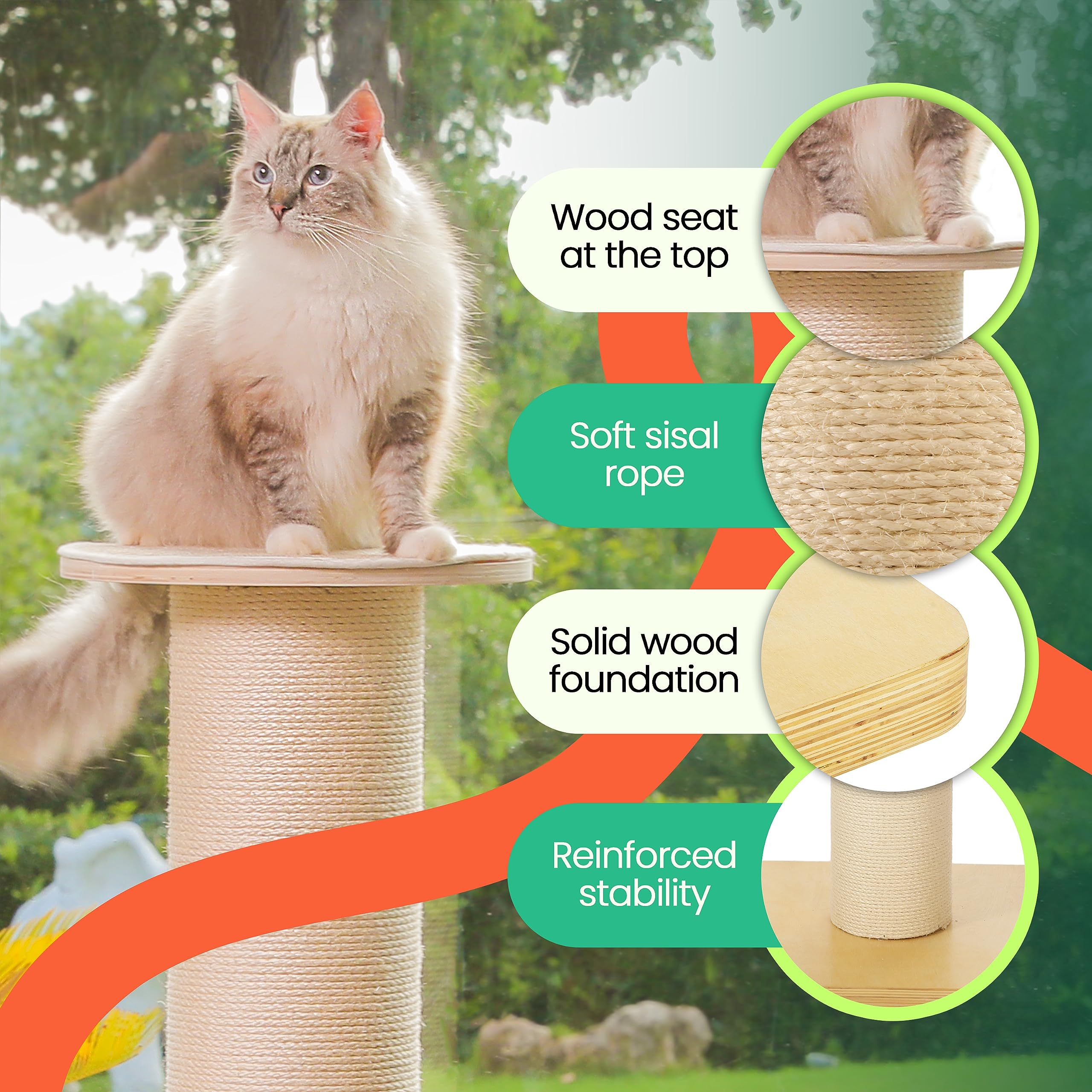 KONELCARE 36-pound construction adds stability during enthusiastic play sessions.