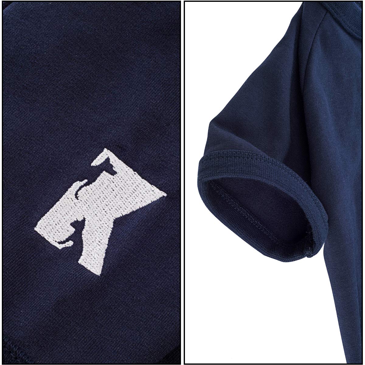 Koneseve dog shirt with embroidery sleeve detail for cute style