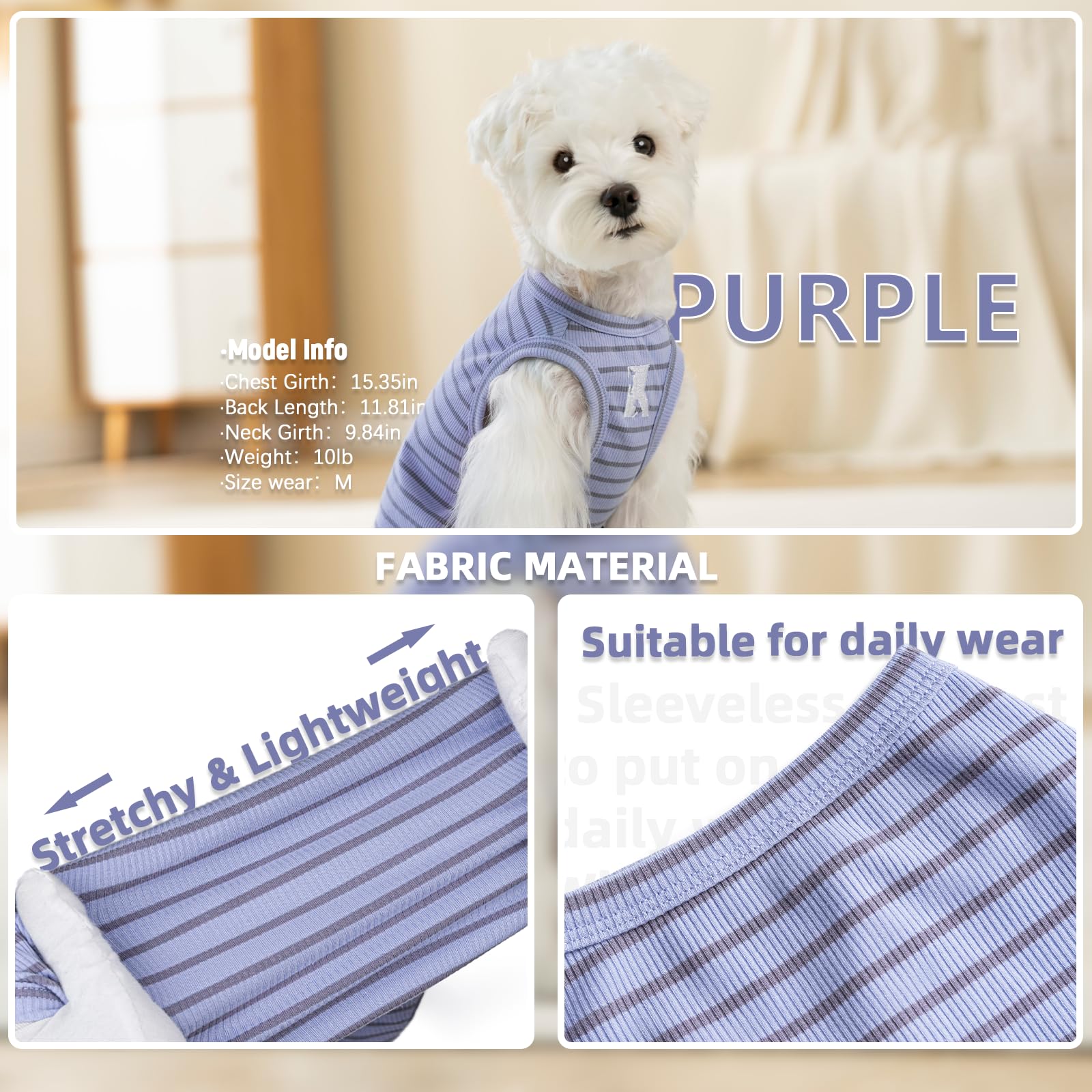 Koneseve dog shirts reinforced seams detail supports active pets