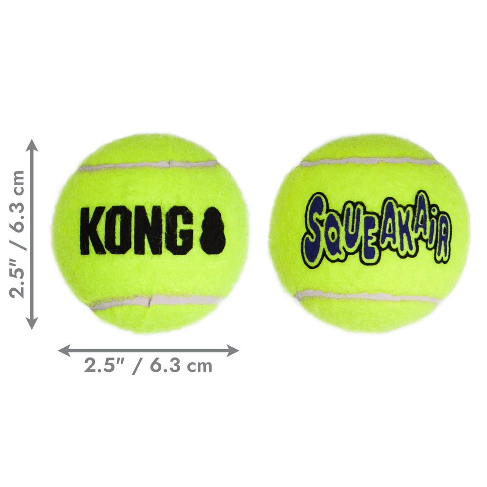 KONG Air SqueakAir ball durable construction; withstands repeated games of fetch.