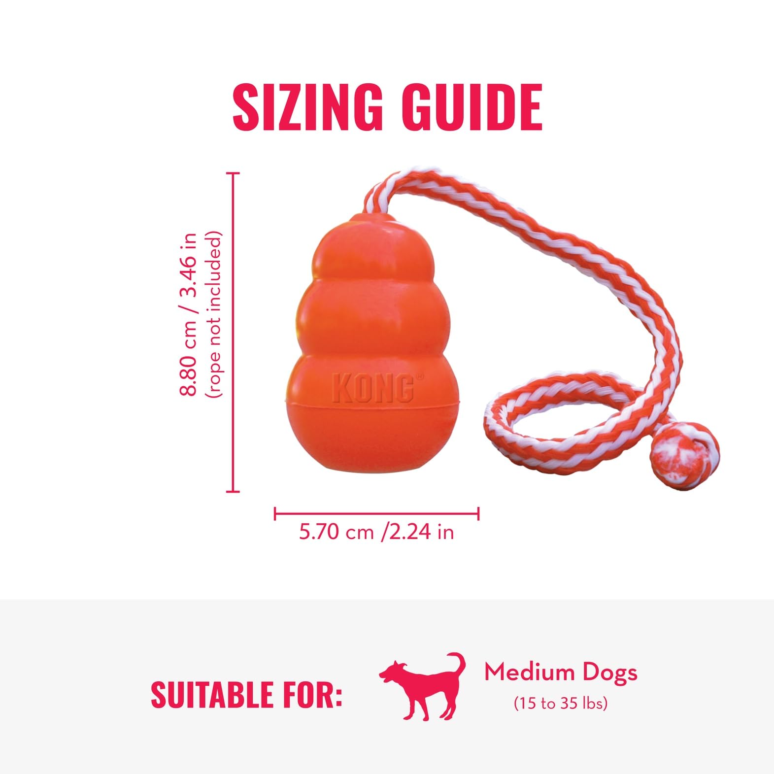 KONG Aqua Floating Toy's foam core keeps it buoyant for easy retrieval.