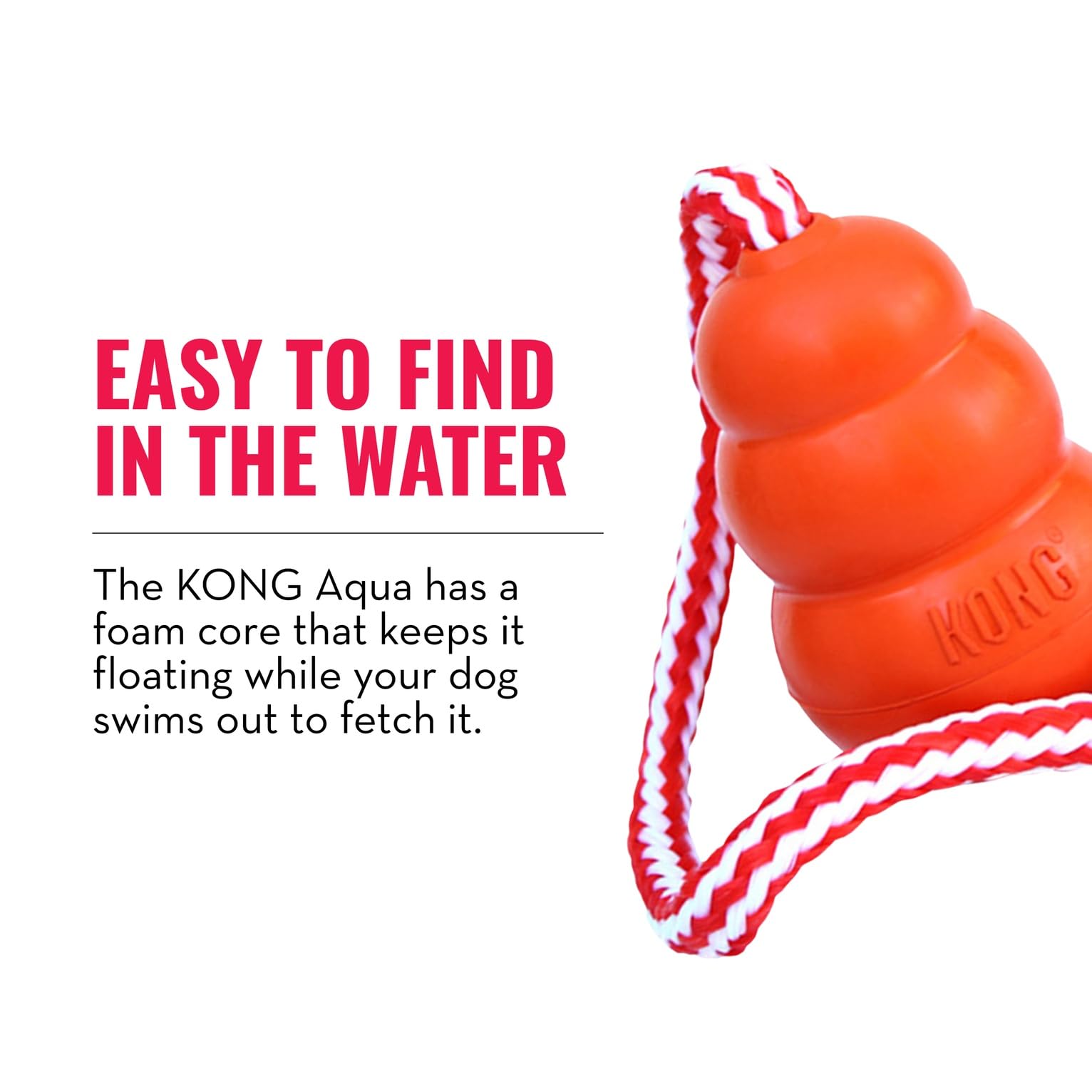 KONG Aqua Floating Toy is made in the USA with globally sourced materials.