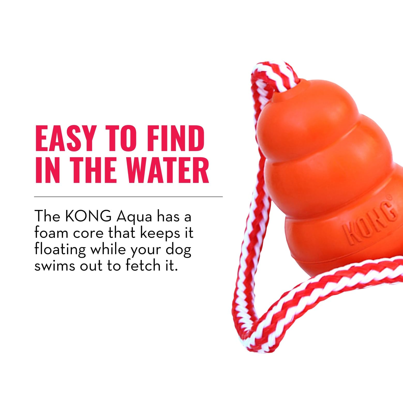 KONG Aqua satisfaction guarantee adds peace of mind for buyers.