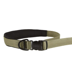 KONG leash featuring attachment ring to hold waste bags and keys securely.