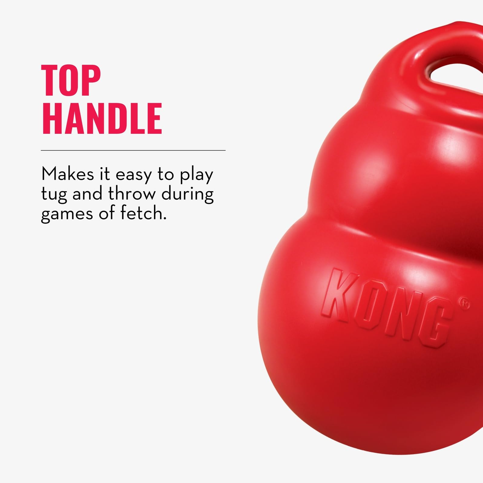 KONG Bounzer XL thick material withstands rough play