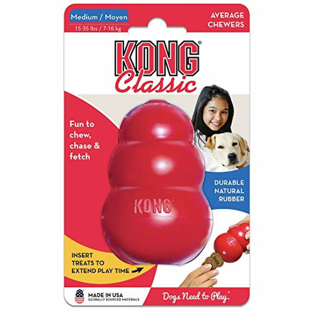 KONG Classic dog toy pair ready for simultaneous play and enrichment.