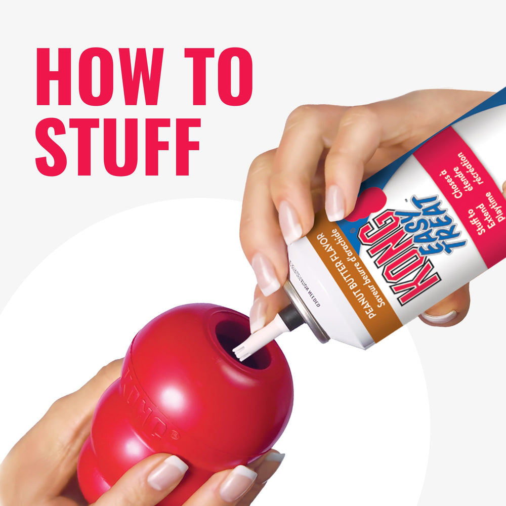 KONG Classic durable natural rubber designed for lasting chews