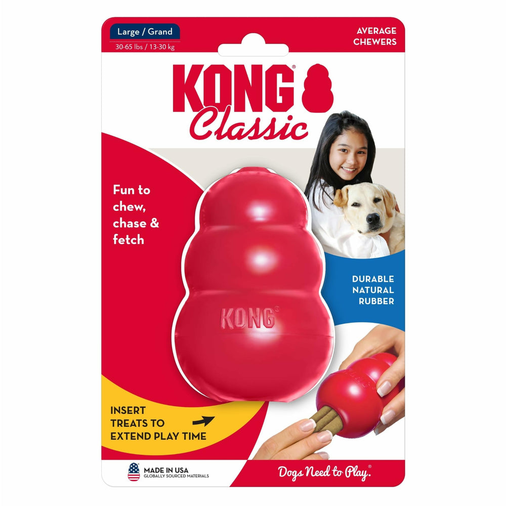 KONG Classic easy cleanup after play sessions.