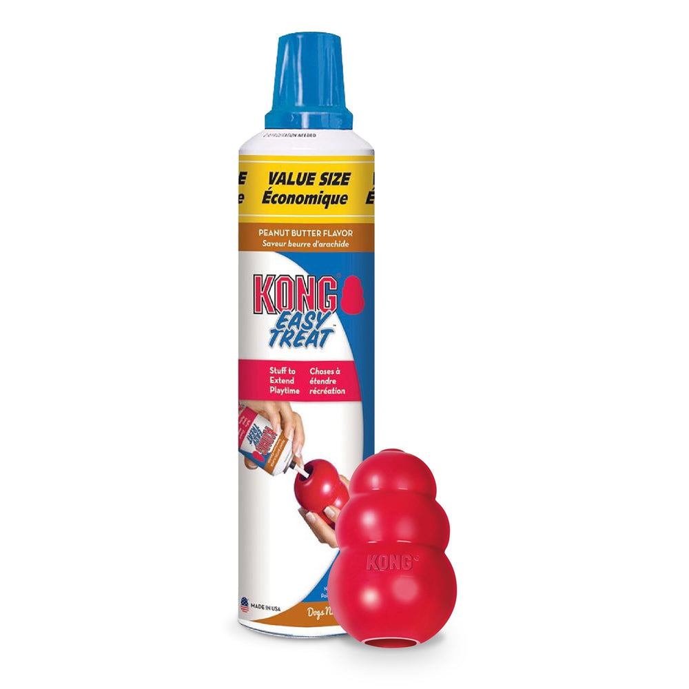 KONG Classic red rubber toy designed for durable chewing and enrichment.