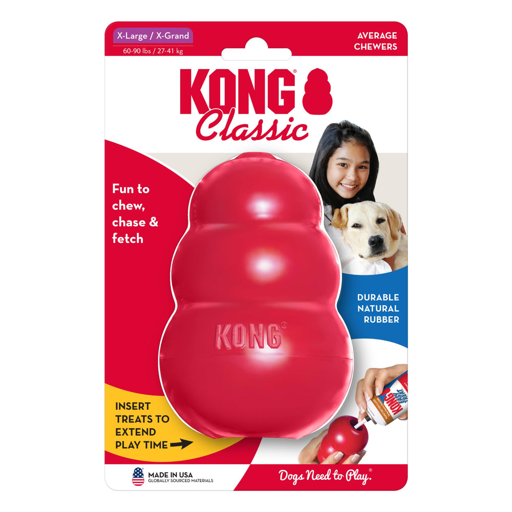 KONG Classic Stuffable Toy promotes mental stimulation with versatile stuffing options.