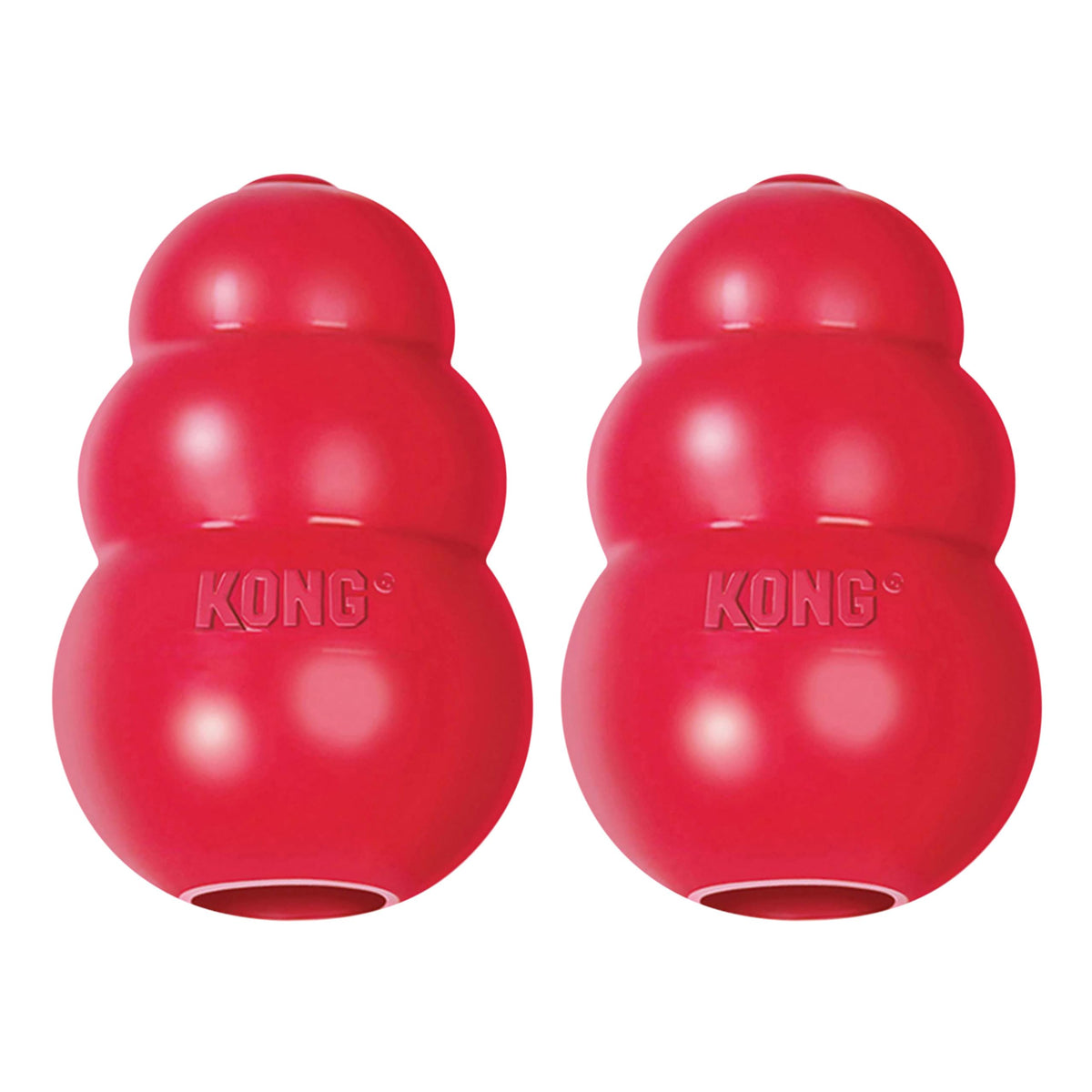 KONG Classic stuffed with treats for extended play and engagement