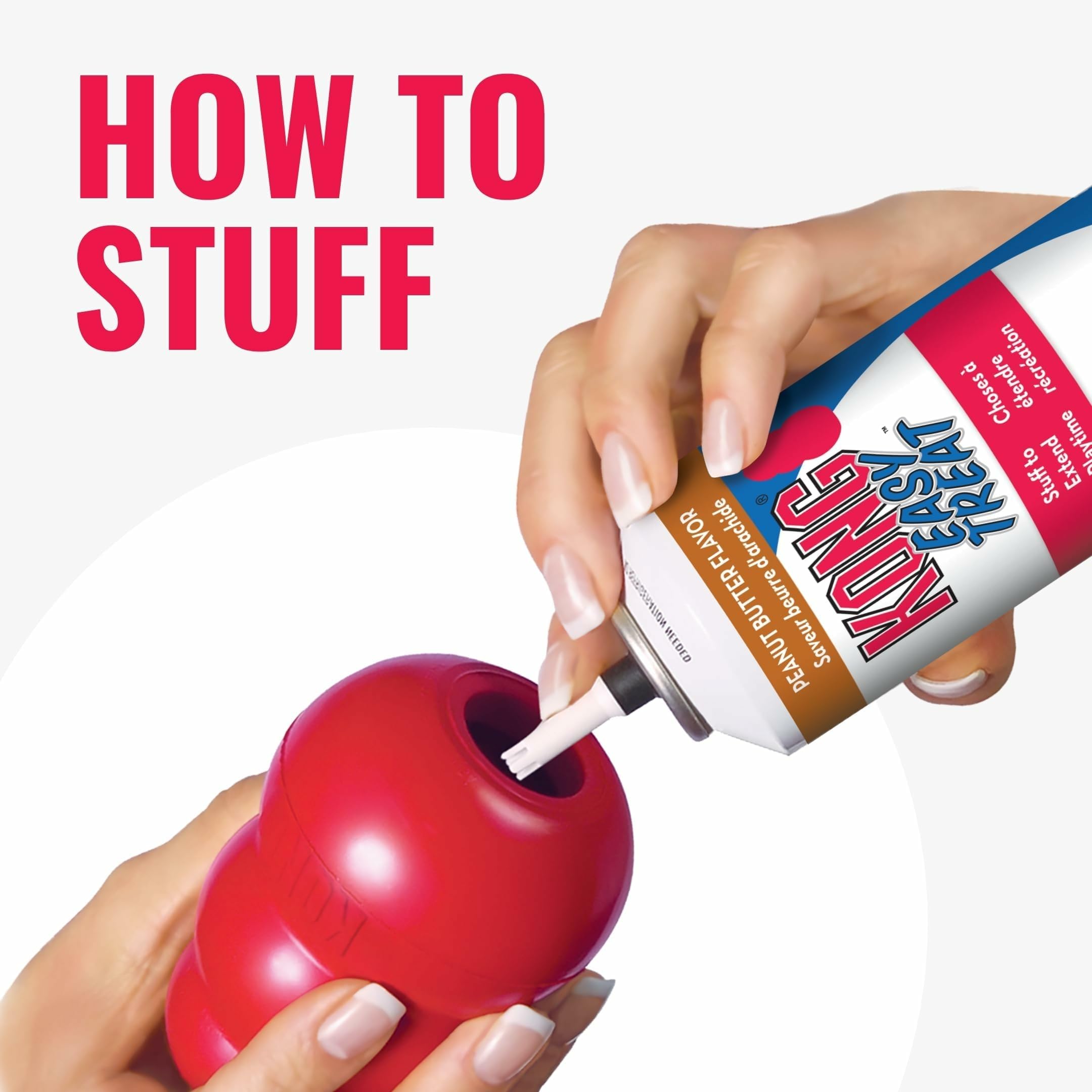 KONG Classic frozen treat inside for longer, rewarding play.
