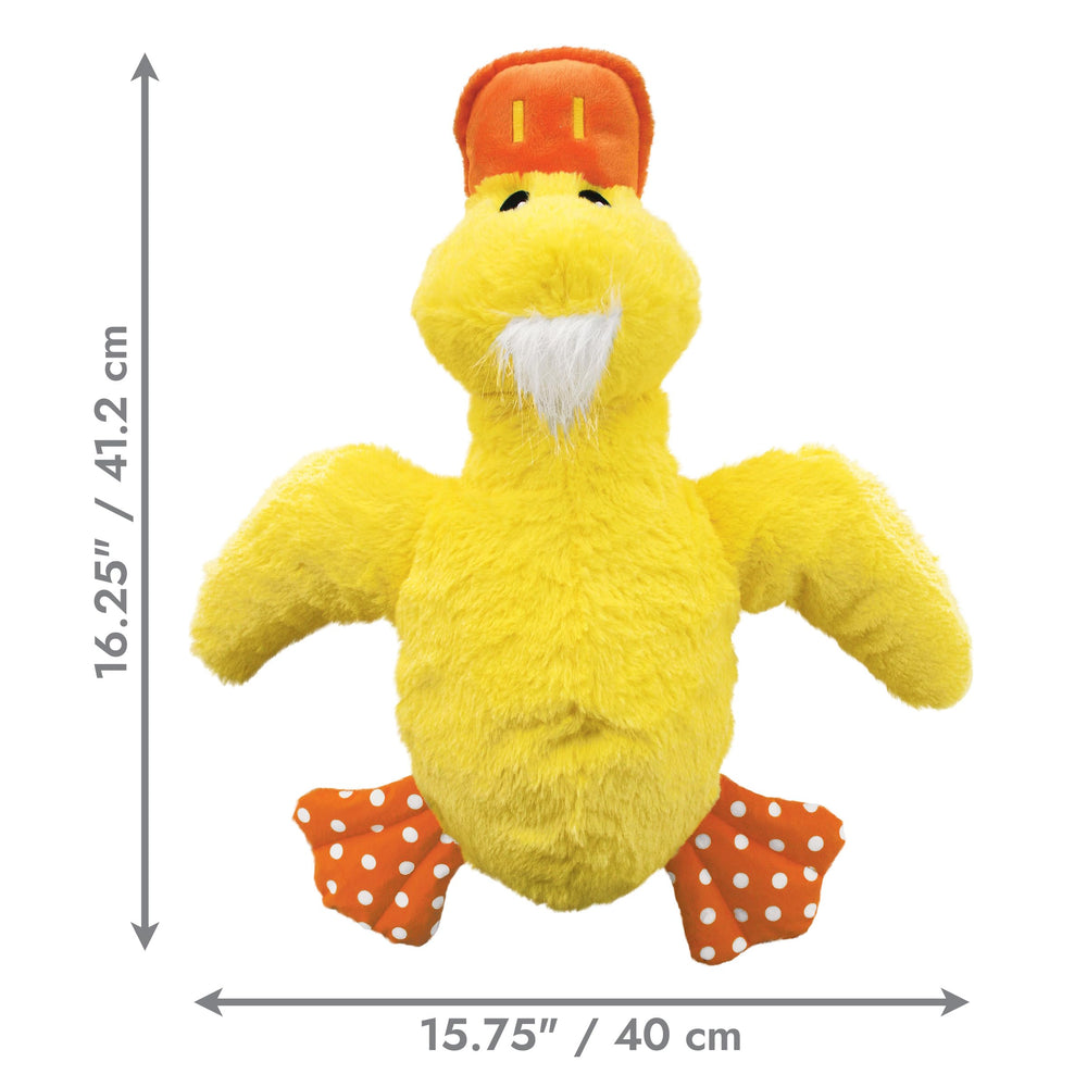 KONG Comfort Duck Jumbo squeakers in body and beak entice active play