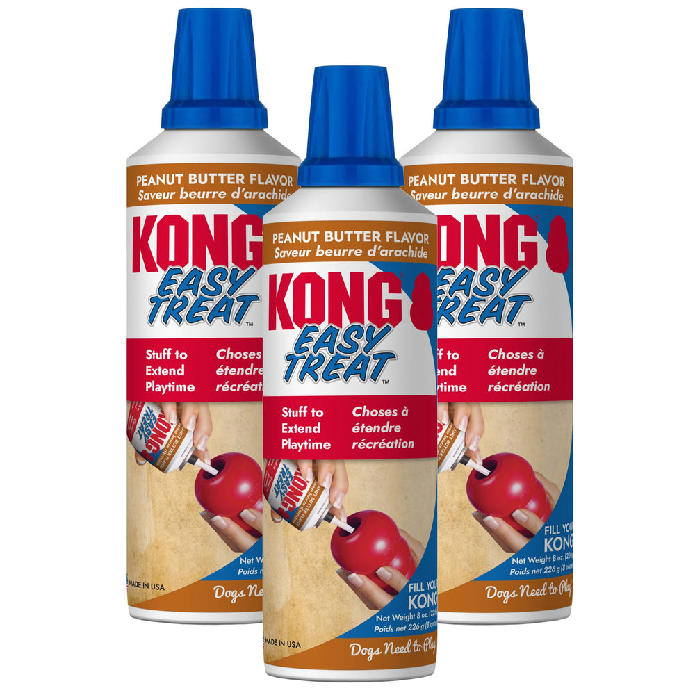 KONG Easy Treat 3-pack with assorted flavors for varied dog rewards.
