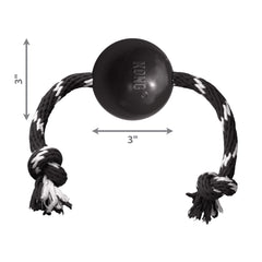KONG Extreme ball rope for tug and play, easy throwing.