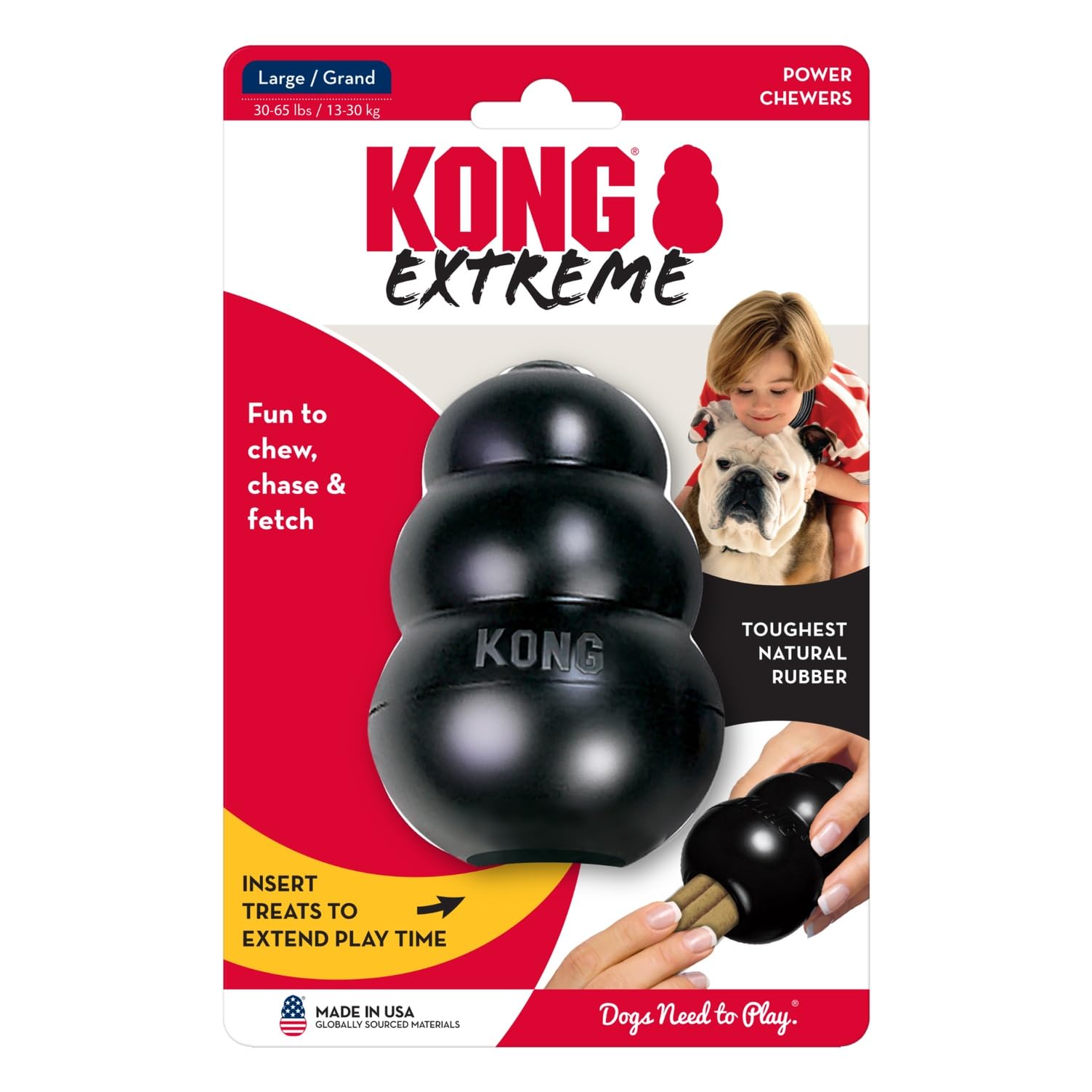 KONG Extreme dog toy trusted by vets and trainers.