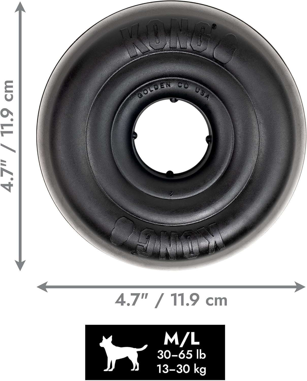KONG Extreme Donut demonstrates bounce and roll for engaging play sessions.