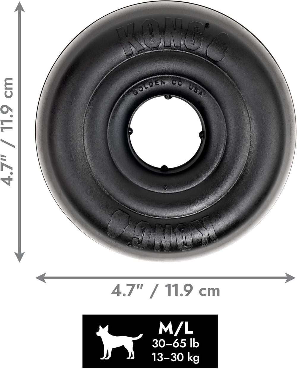 KONG Extreme Donut demonstrates bounce and roll for engaging play sessions.