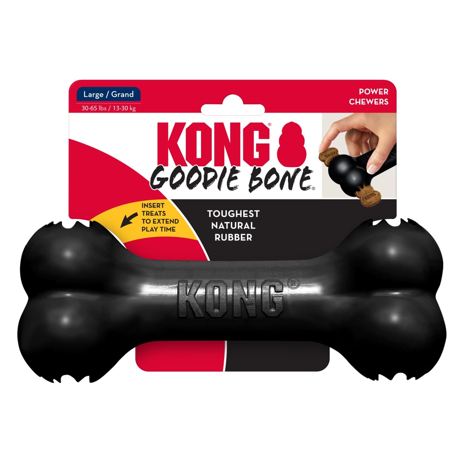 KONG Extreme Goodie Bone cleanable for regular use.