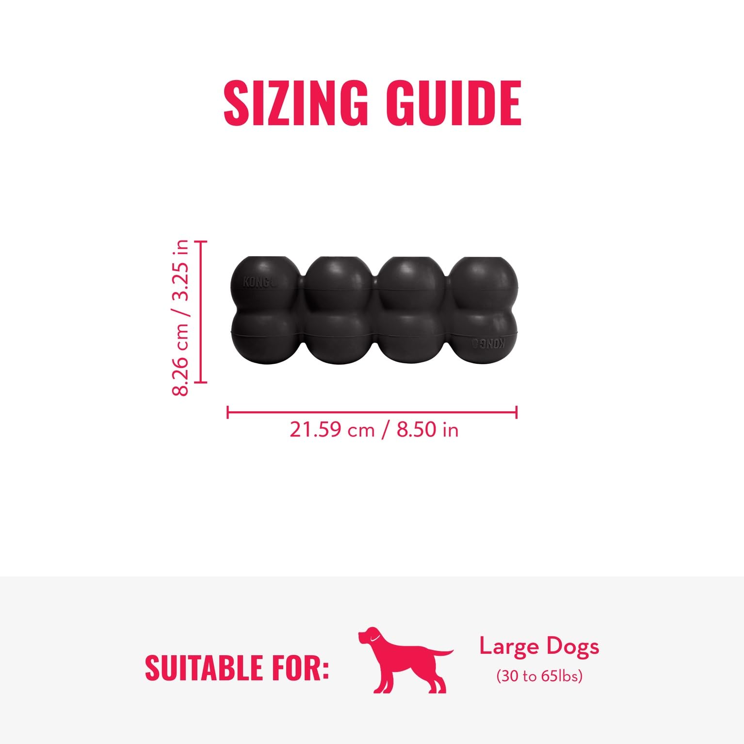 Goodie Gripper holes shown for engaging treat retrieval.