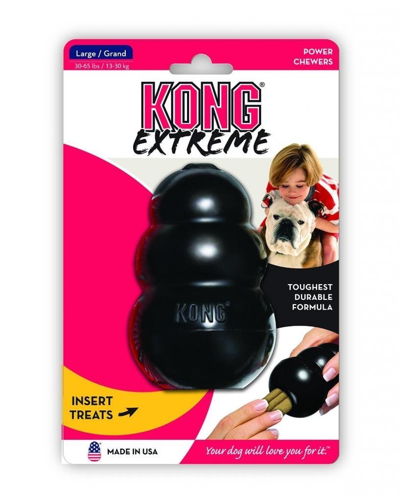 KONG Extreme large black toy used by K-9 teams and trainers