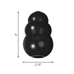 KONG Extreme large black toy stuffed with treats for enrichment