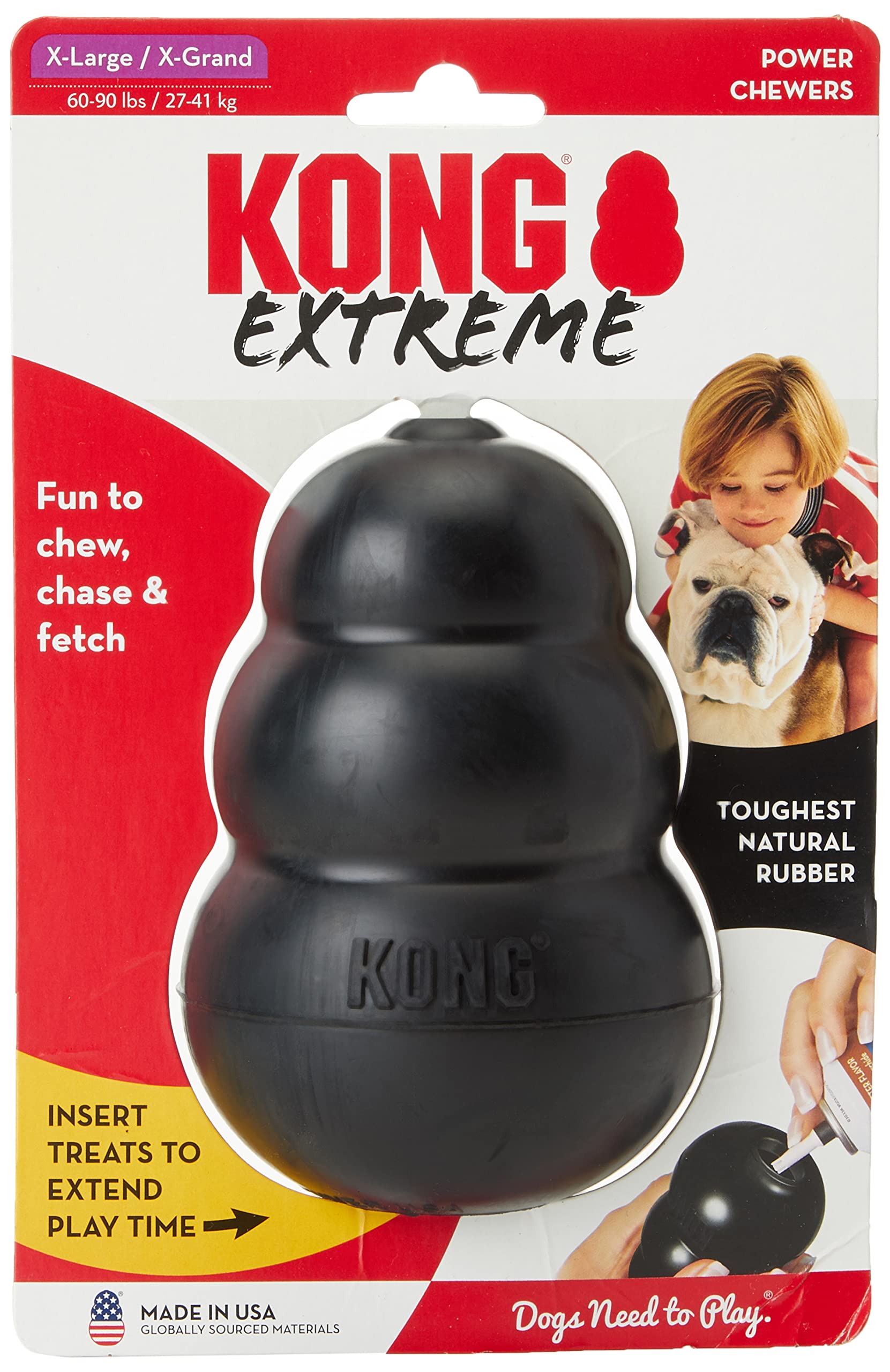 KONG Extreme X-Large 2-Pack front view toy for rugged chewing and play.
