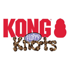 Durable textured surface of KONG Floppy Knots for engaging sessions