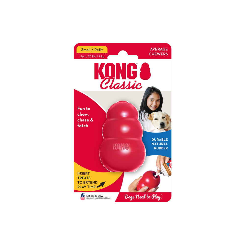 KONG Freeze-stuffed toy provides a longer, brain-stimulating challenge.