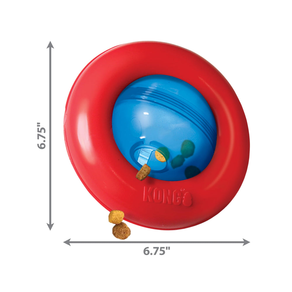 KONG Gyro small-dogs variant tailored for compact spaces.