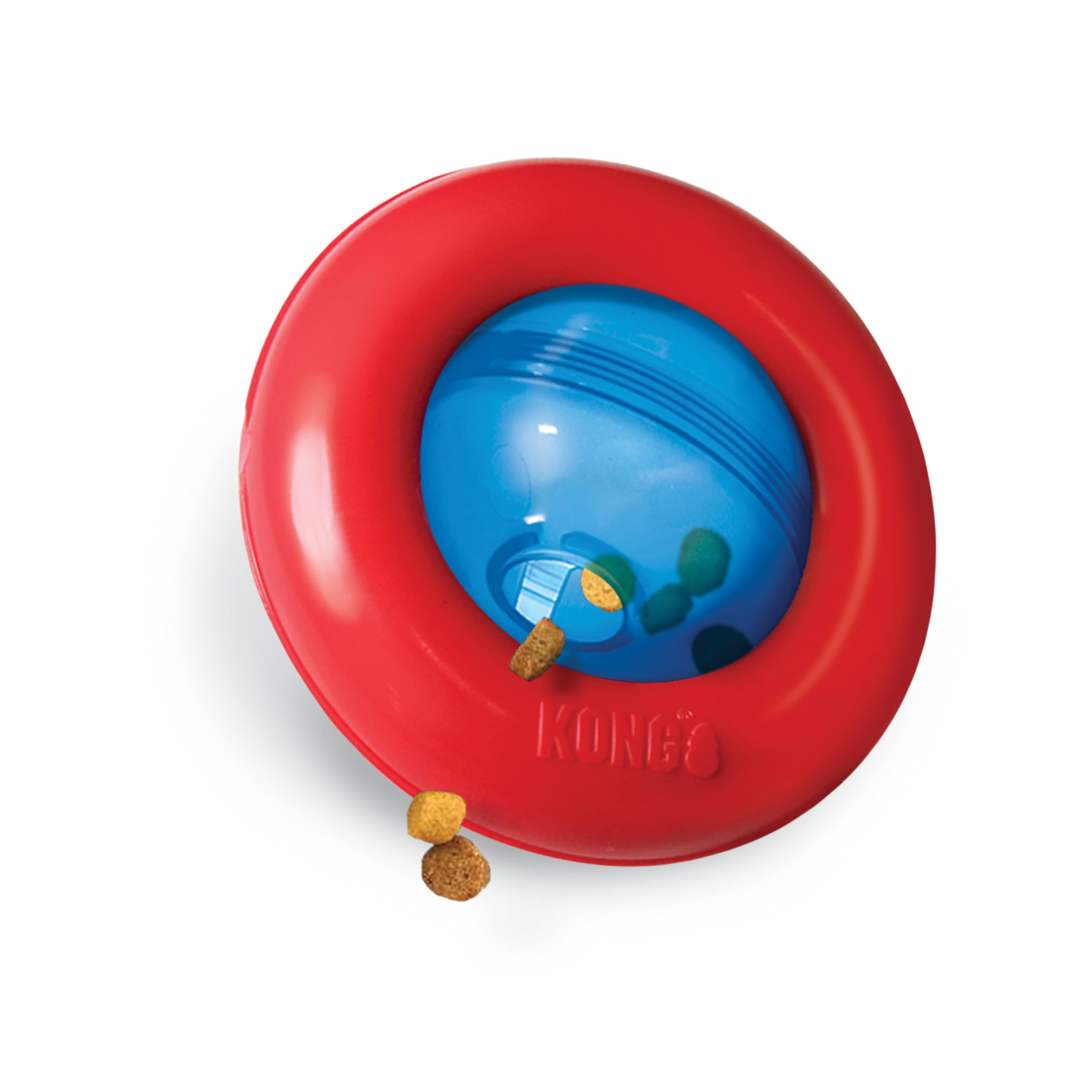 KONG Gyro treats dispensing feature rewards puzzle-solving during play.