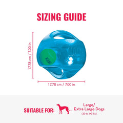 KONG Jumbler Ball rugged outdoor design for tough play