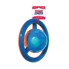 KONG Jumbler loud squeak adds excitement to fetch with large breeds