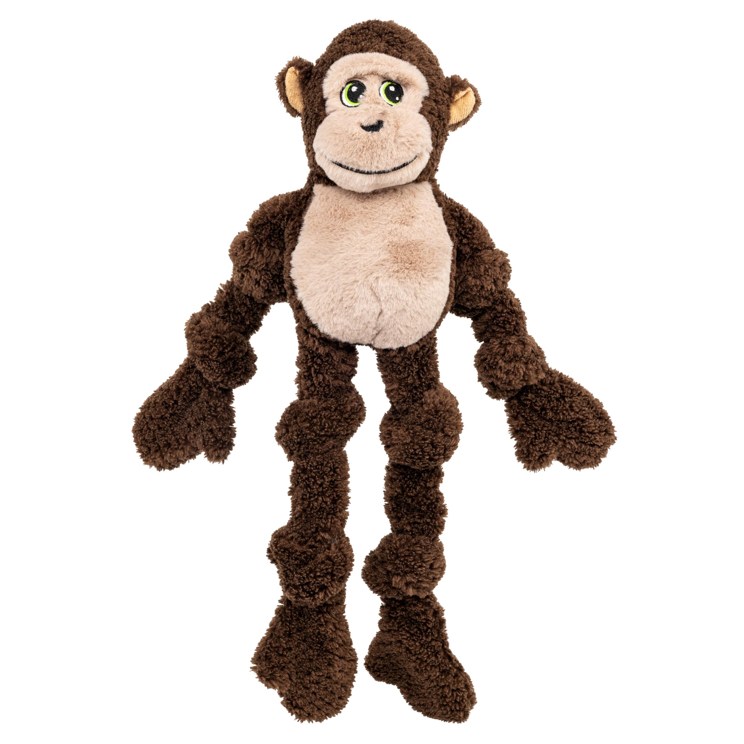 KONG Knots Oversized Monkey toy promotes tugging and shaking play