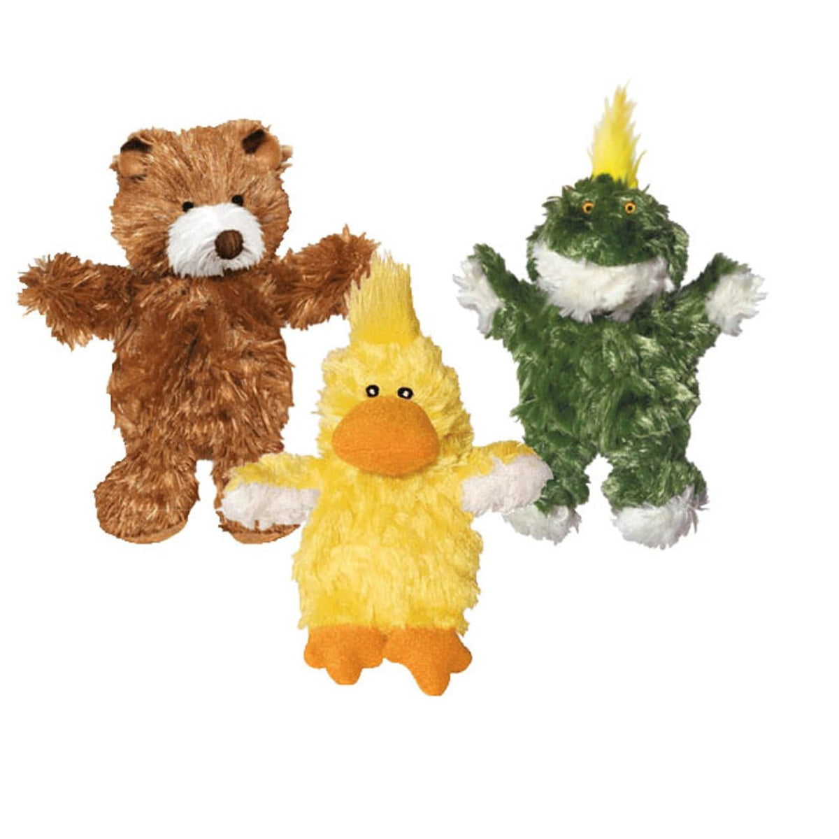 KONG Low Stuffing Squeaker Bear for small dogs with a playful squeak.