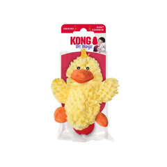 KONG Low Stuffing Squeaker Frog for teething-friendly squeaks in puppies.