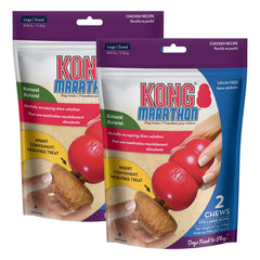 KONG Marathon chicken flavor 2-pack for large dogs during play