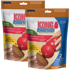 KONG Marathon peanut butter treat inserted into a classic toy for extended play