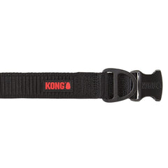 KONG Max HD model wearing large black collar shows correct sizing and visibility.