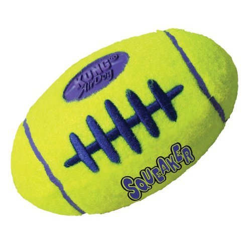 KONG large dog toy showing textured nonabrasive green exterior