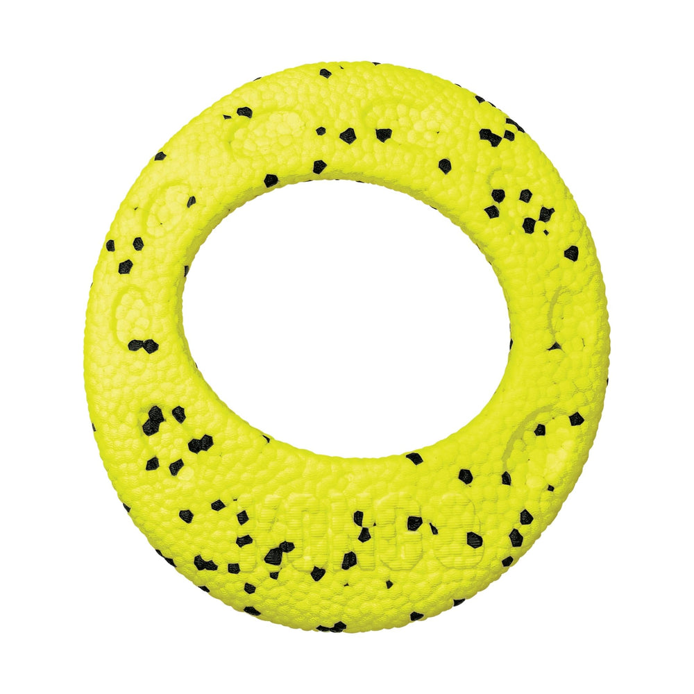 KONG Reflex Flyer demonstrates durable bounce for rugged outdoor fetch