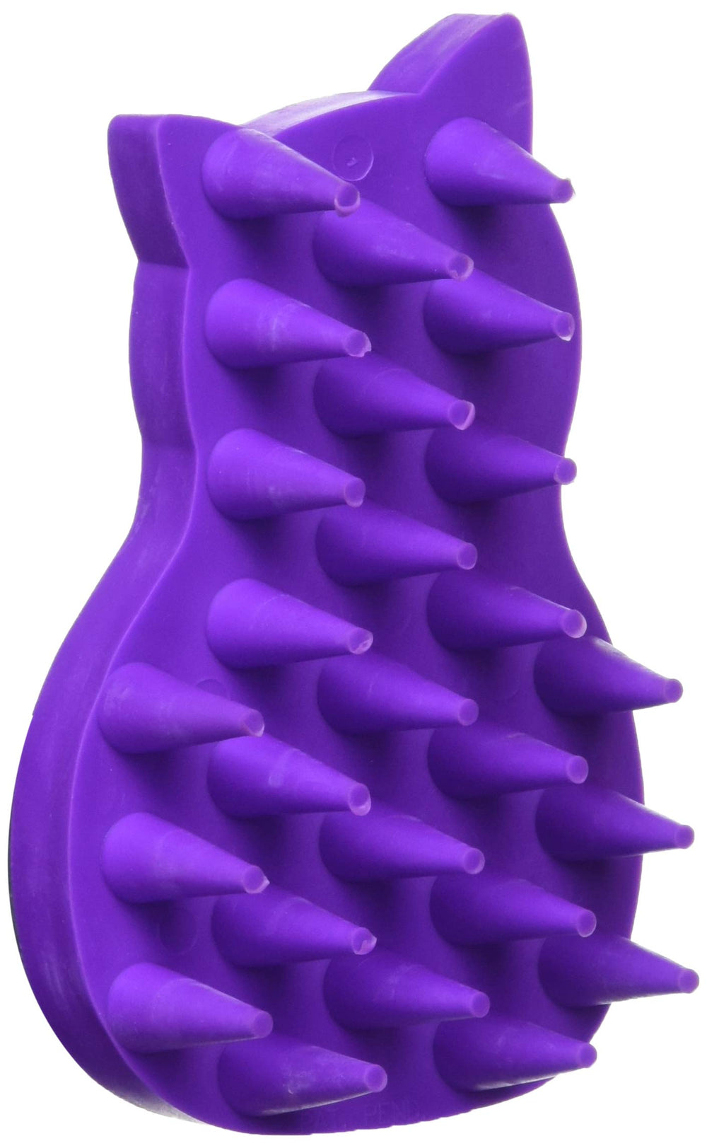KONG Rubber Brush for Cat held in hand for gentle grooming and shedding control