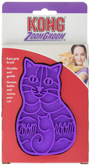KONG Rubber Brush in use for cats, massage and fur removal