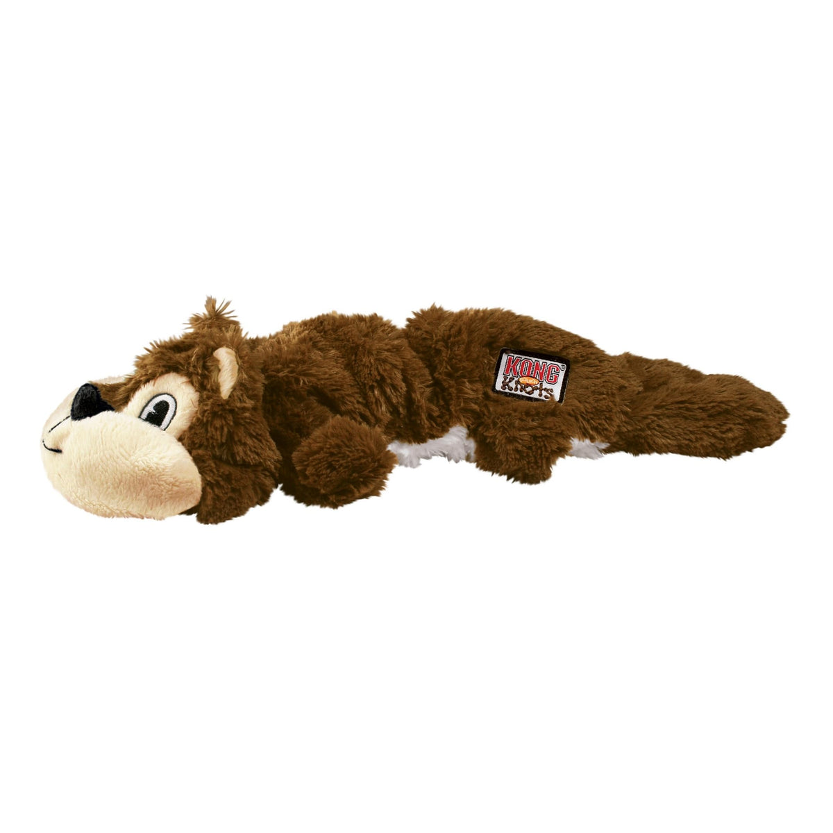 KONG Scrunch Knots Squirrel close-up with realistic pelt for engaging play